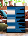 Bauhaus Poster Wellen – Bauhaus Stripe Wave Portrait