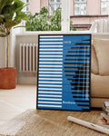 Bauhaus Poster Wellen – Bauhaus Stripe Wave Portrait