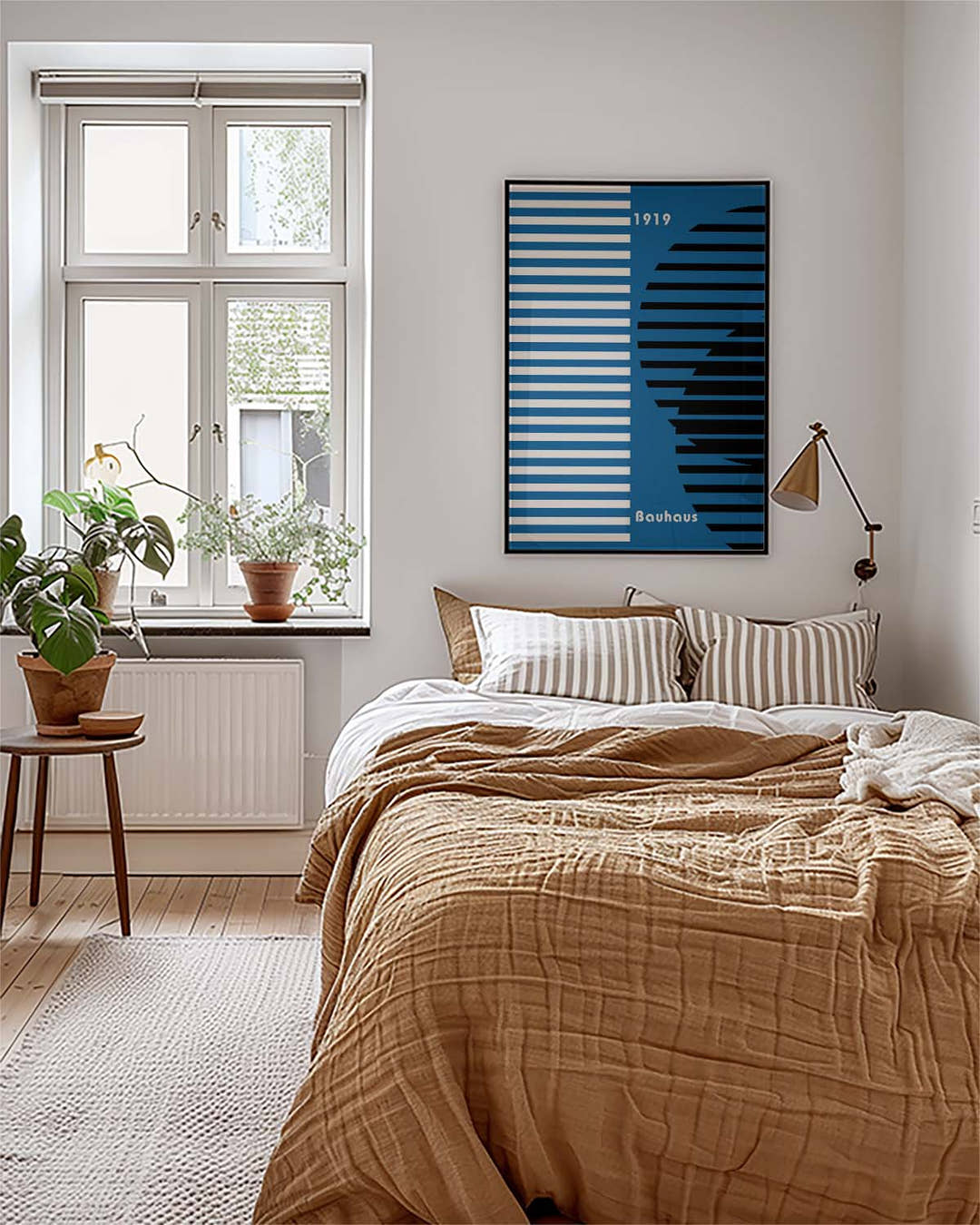 Bauhaus Poster Wellen – Bauhaus Stripe Wave Portrait