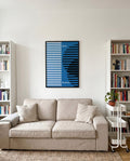 Bauhaus Poster Wellen – Bauhaus Stripe Wave Portrait
