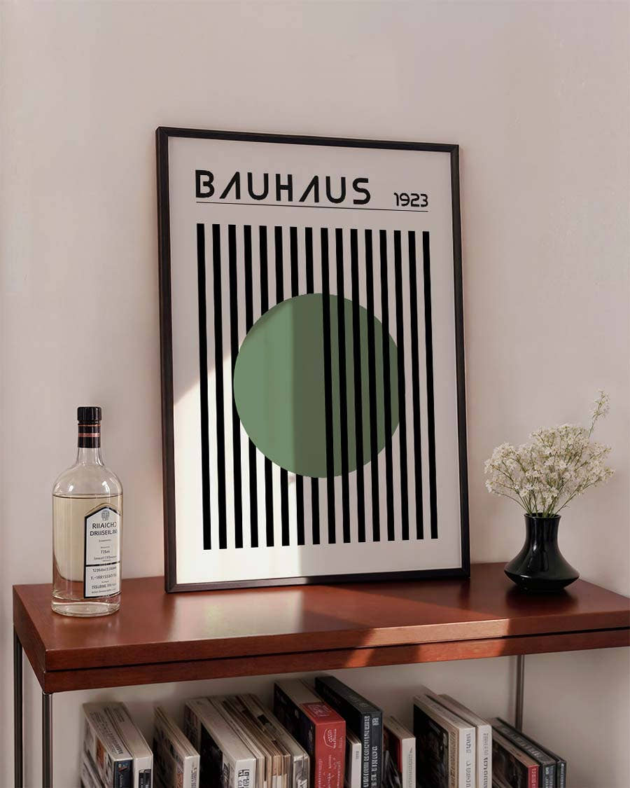Bauhaus Poster Streifen – Bauhaus Stripes Circle
