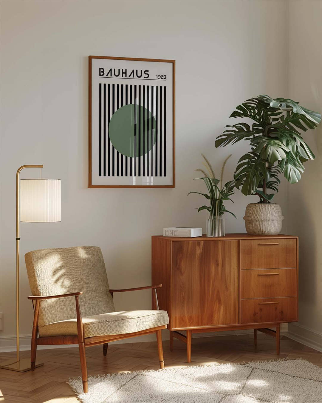 Bauhaus Poster Streifen – Bauhaus Stripes Circle