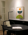 Bauhaus Sunrise Forms Poster