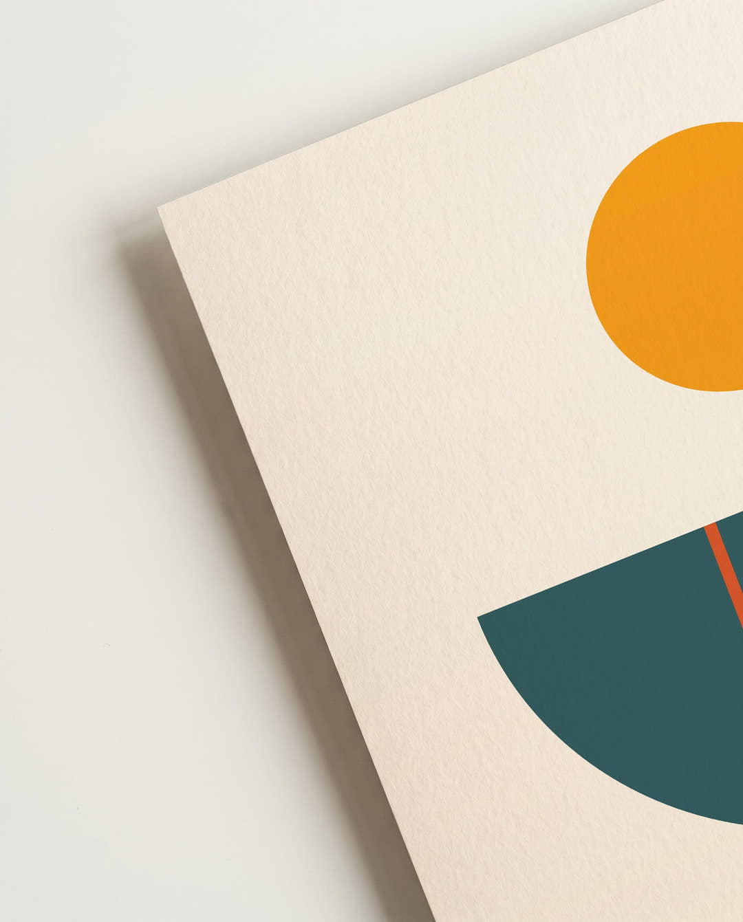 Bauhaus Sunrise Forms Poster