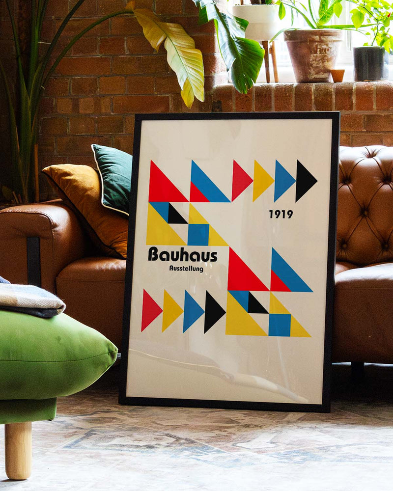 Bauhaus Poster Dreiecke – Bauhaus Triangle Composition