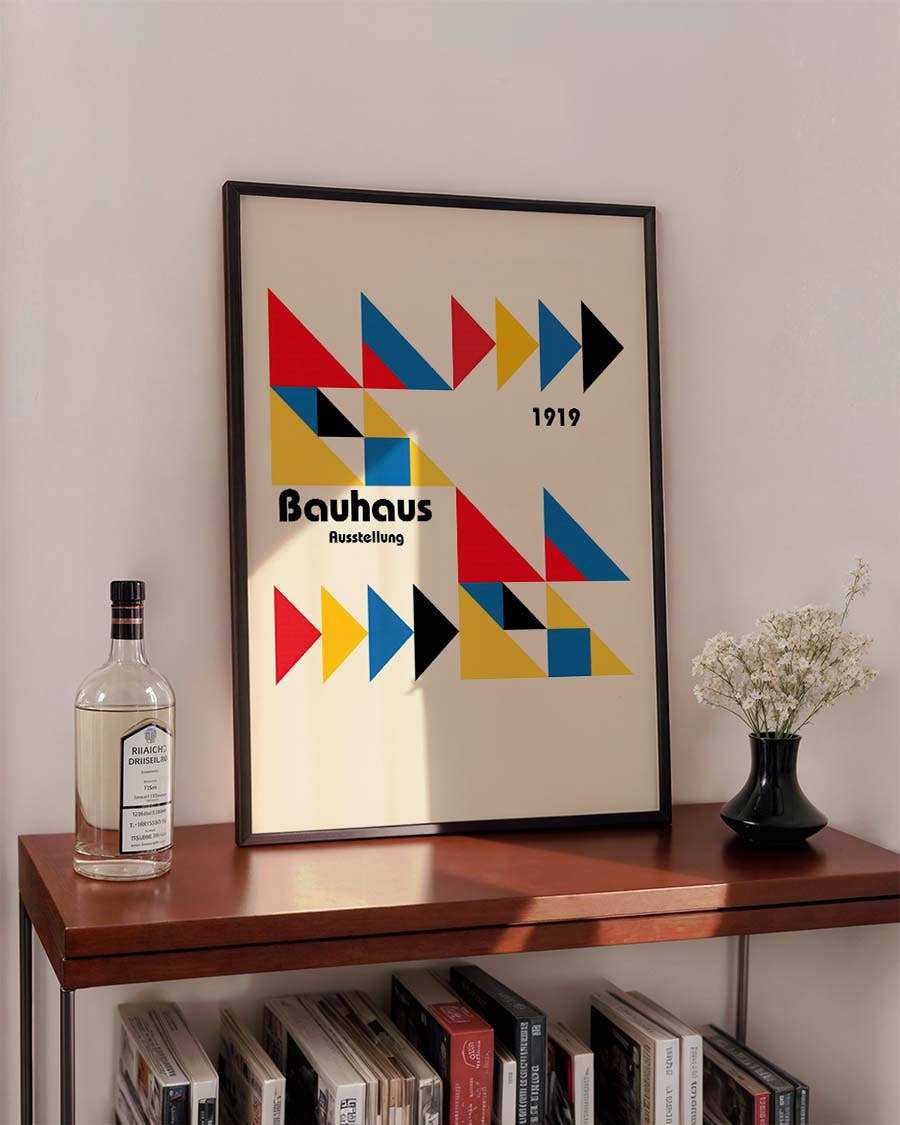Bauhaus Poster Dreiecke – Bauhaus Triangle Composition