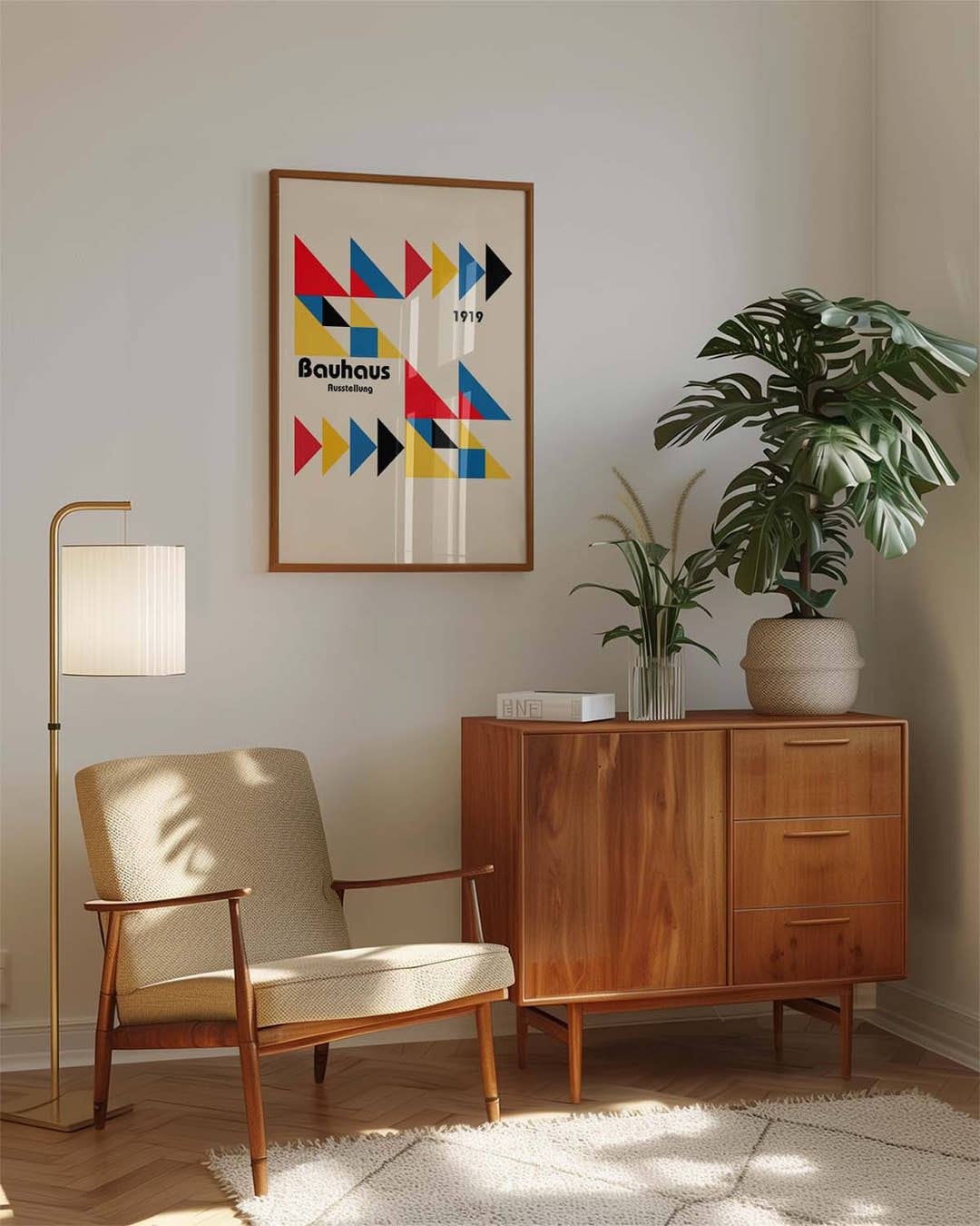 Bauhaus Poster Dreiecke – Bauhaus Triangle Composition