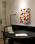 Bauhaus Triangle Pattern Poster