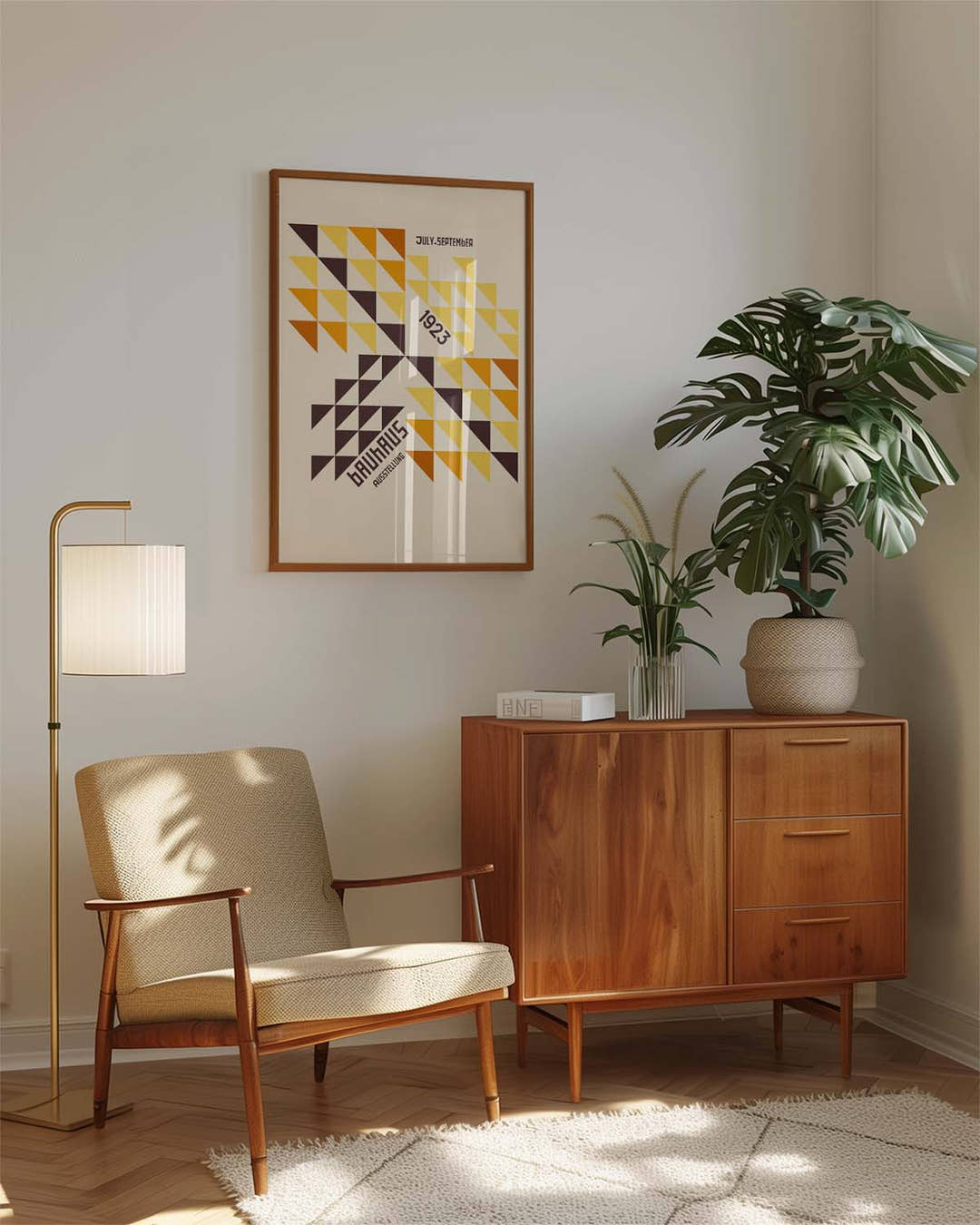 Bauhaus Poster Dreiecke – Bauhaus Triangle Pattern