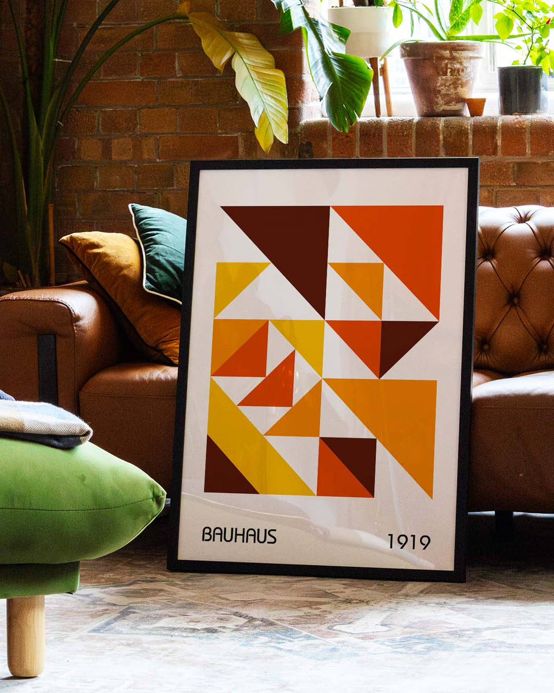 Bauhaus Poster Dreiecke – Bauhaus Triangle Pattern