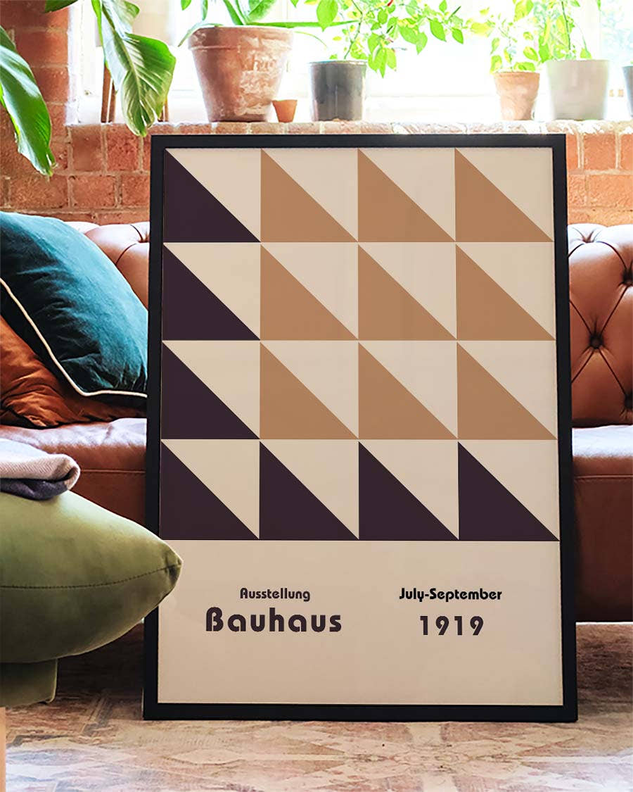 Bauhaus Poster Dreiecke – Bauhaus Triangle Tiles