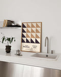 Bauhaus Poster Dreiecke – Bauhaus Triangle Tiles