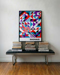 Bauhaus Triangles Poster