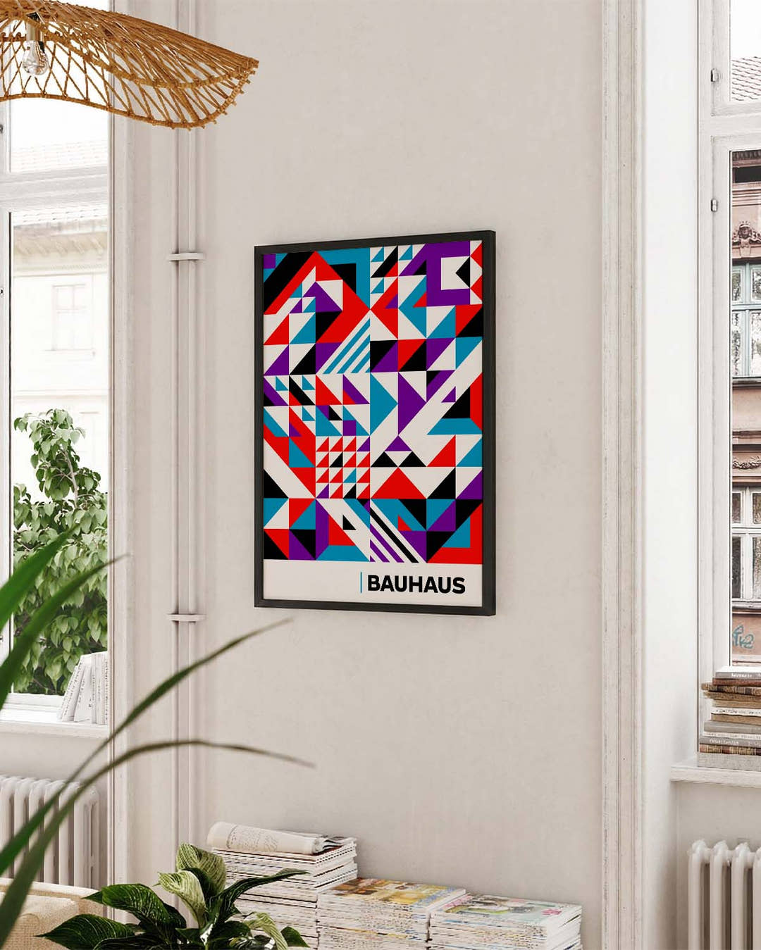 Bauhaus Triangles Poster