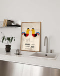 Bauhaus Poster Vögel – Bauhaus Twin Birds