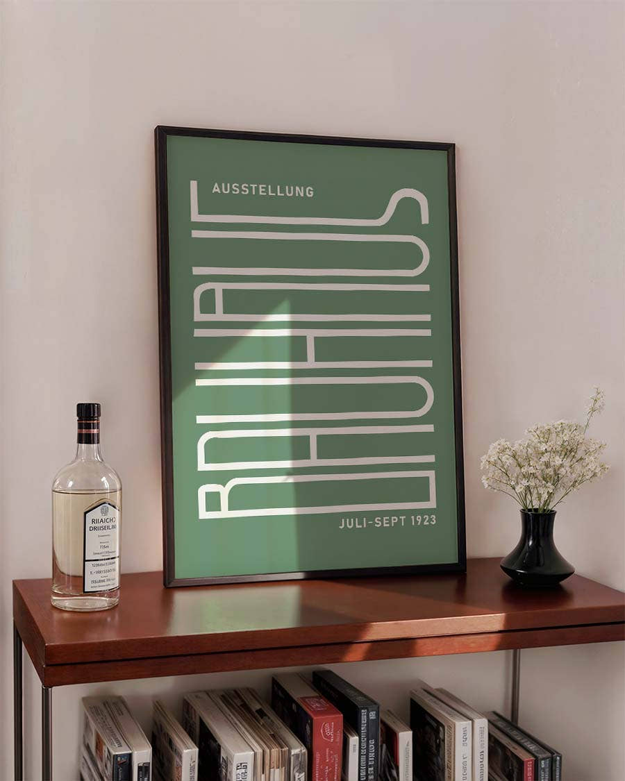 Bauhaus Poster Typografie – Bauhaus Typography Green