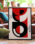 Bauhaus Poster Typografie – Bauhaus Typography Red Black