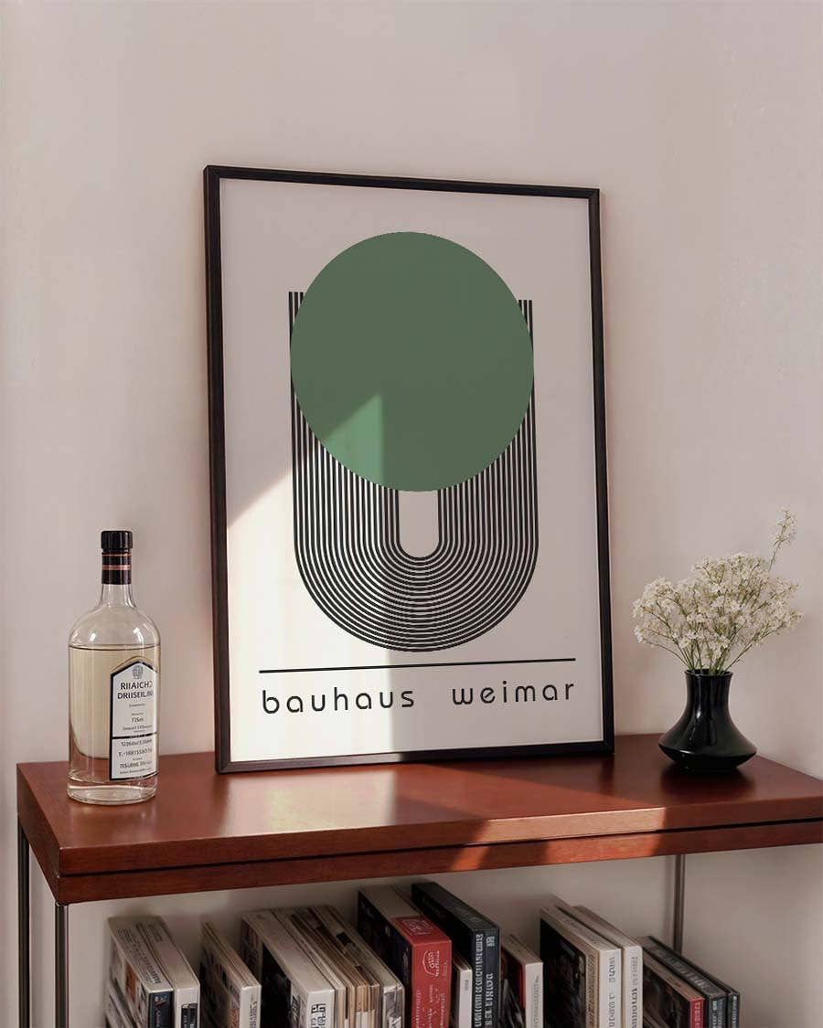 Bauhaus Poster Formen – Bauhaus U Shape Circle