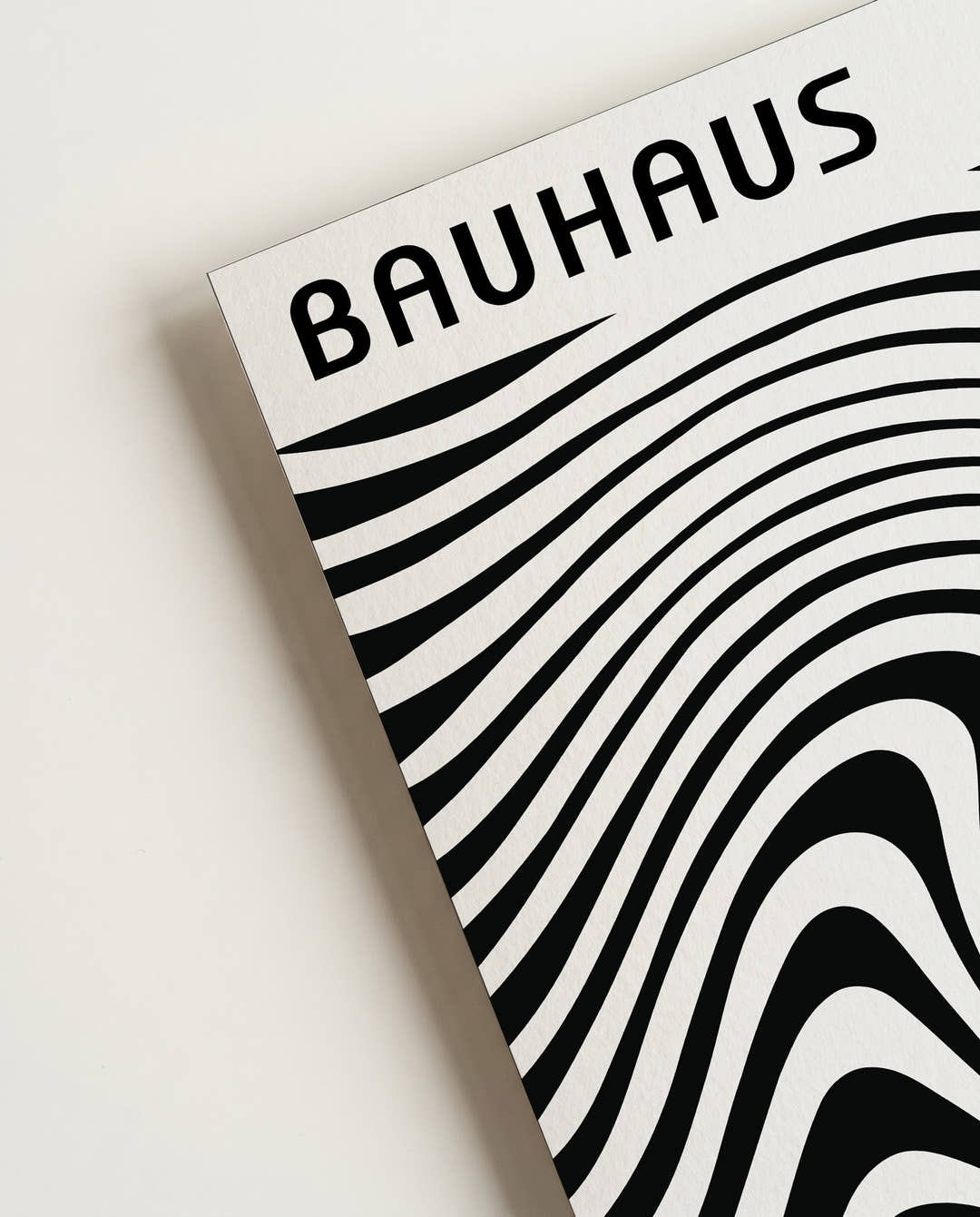 Bauhaus Poster Wellen – Bauhaus Wave Abstract