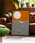 Bauhaus Poster Landschaft – Bauhaus Wave Landscape