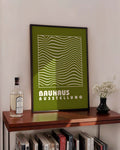Bauhaus Poster Wellen – Bauhaus Wave Pattern