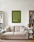 Bauhaus Poster Wellen – Bauhaus Wave Pattern