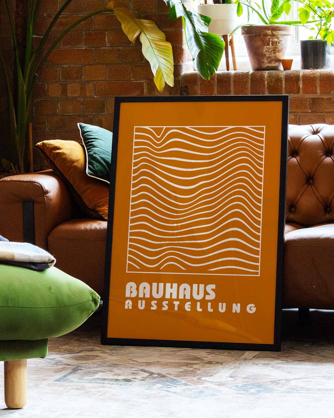 Bauhaus Poster Wellen – Bauhaus Wave Pattern