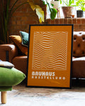Bauhaus Poster Wellen – Bauhaus Wave Pattern