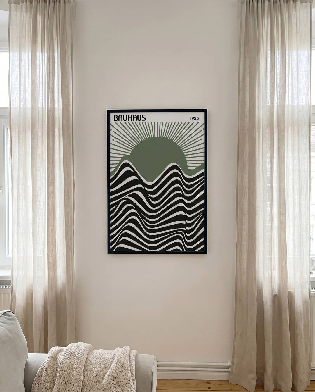 Bauhaus Poster Wellen – Bauhaus Wave Sun