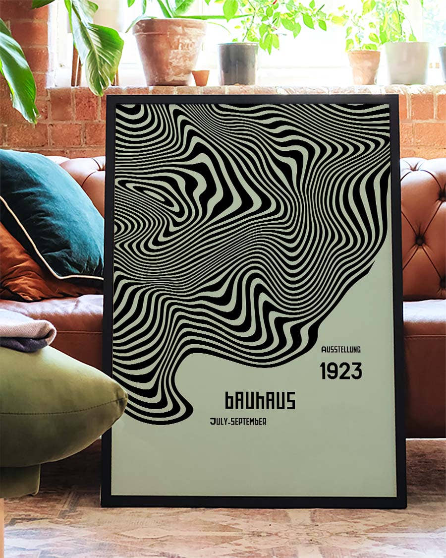 Bauhaus Poster Wellen – Bauhaus Wave Texture