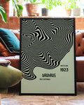Bauhaus Poster Wellen – Bauhaus Wave Texture