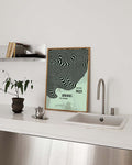 Bauhaus Poster Wellen – Bauhaus Wave Texture