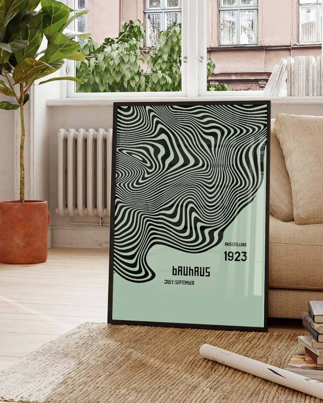 Bauhaus Poster Wellen – Bauhaus Wave Texture