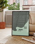 Bauhaus Poster Wellen – Bauhaus Wave Texture