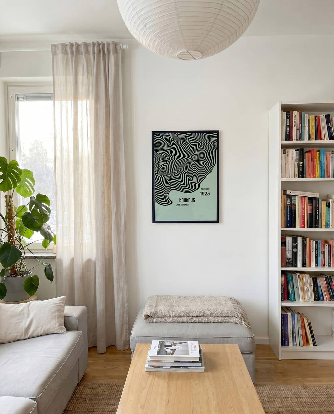 Bauhaus Poster Wellen – Bauhaus Wave Texture