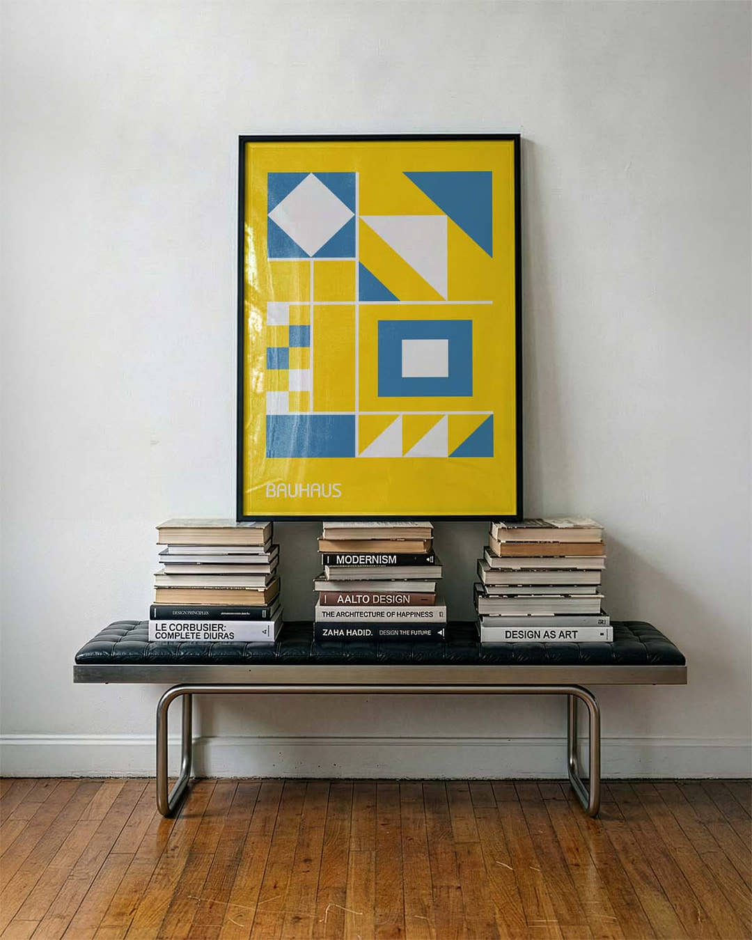 Bauhaus Yellow Geometry Poster