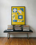 Bauhaus Yellow Geometry Poster