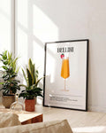 Minimalistisches Bellini Cocktail Poster – Bellini