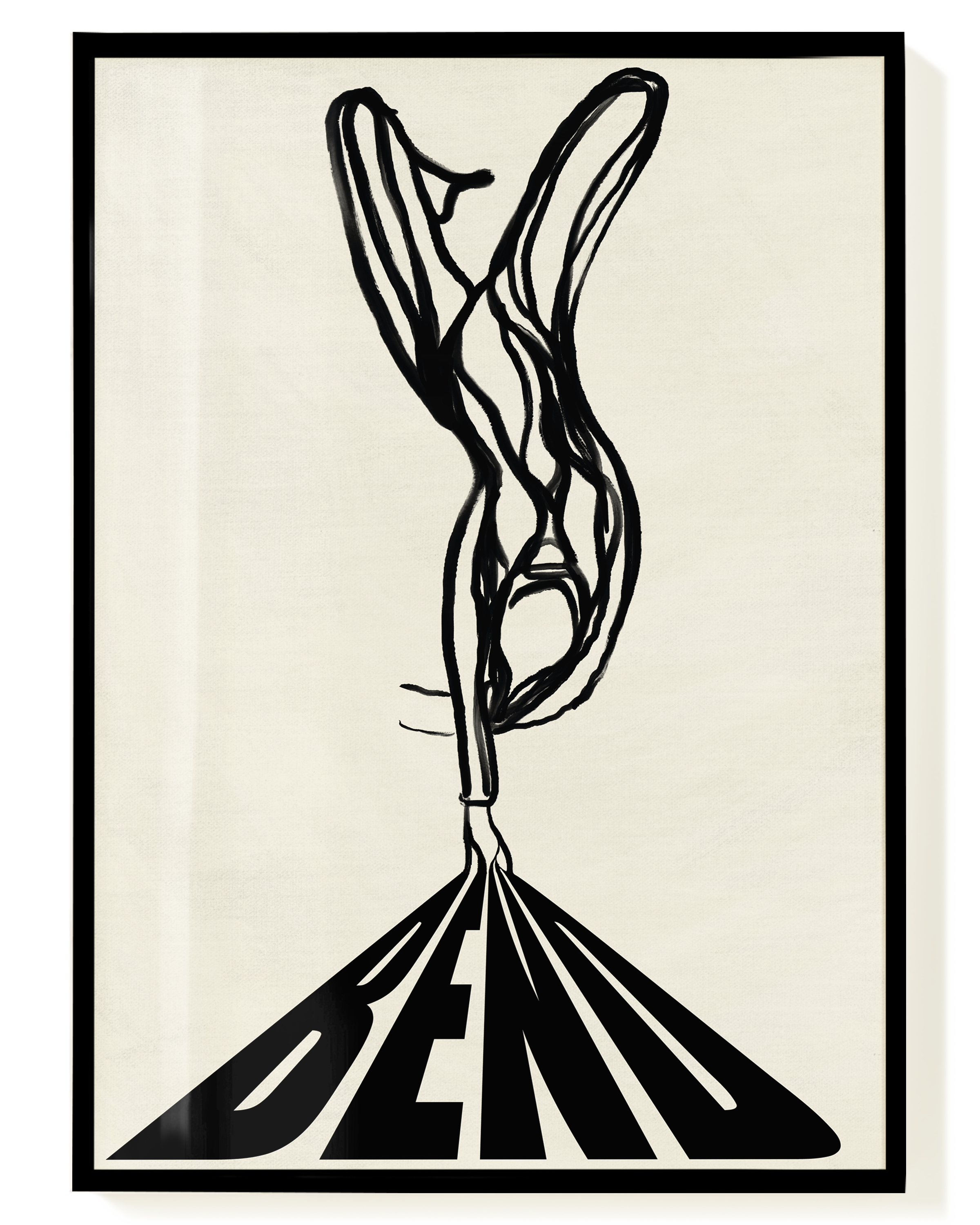 Bend | Modernes Figuren-Poster – Wallera®