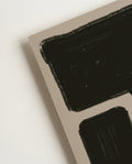 Schwarzes Abstraktes Form Poster – Black Abstract Block