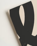 Abstraktes Poster mit schwarzen Wellen – Black Abstract Waves