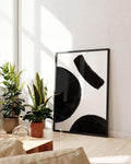 Schwarzes Minimal Pinsel Poster – Black Minimal Brush