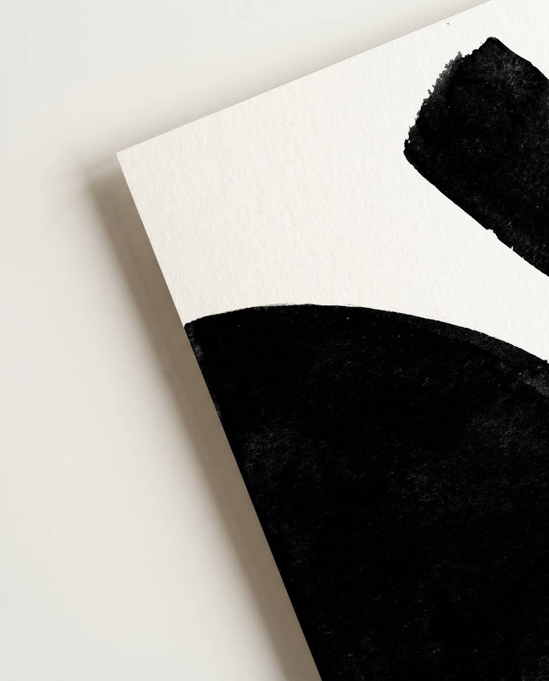 Schwarzes Minimal Pinsel Poster – Black Minimal Brush