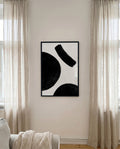 Schwarzes Minimal Pinsel Poster – Black Minimal Brush