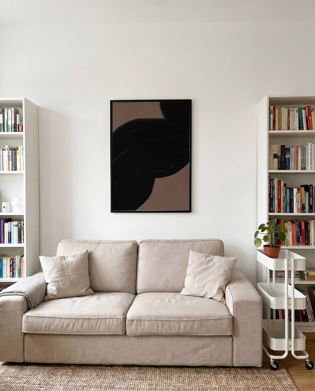 Schwarzes Organisches Pinsel Poster – Black Organic Brush