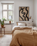 Schwarze Organische Wellen Poster – Black Organic Waves