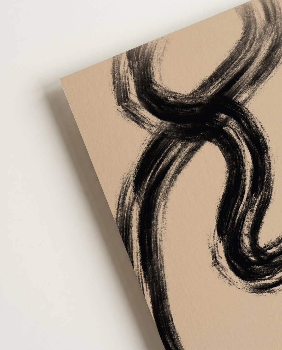 Schwarze Organische Wellen Poster – Black Organic Waves