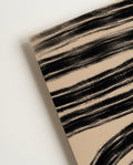 Schwarzes Wellenmuster Poster – Black Wave Pattern