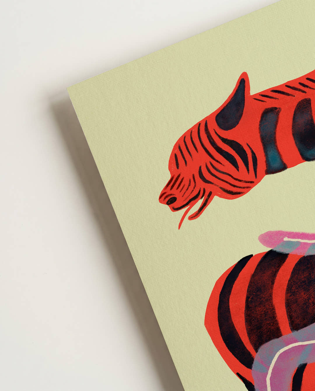 Blind Wolf | Expressionistische Illustration Poster
