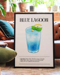 Blue Lagoon Cocktail Poster – Blue Lagoon